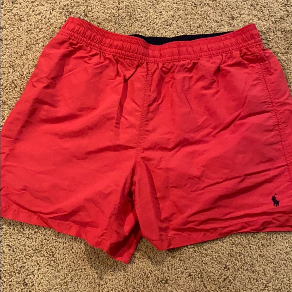 Men’s Magenta RL Polo Swim Trunks